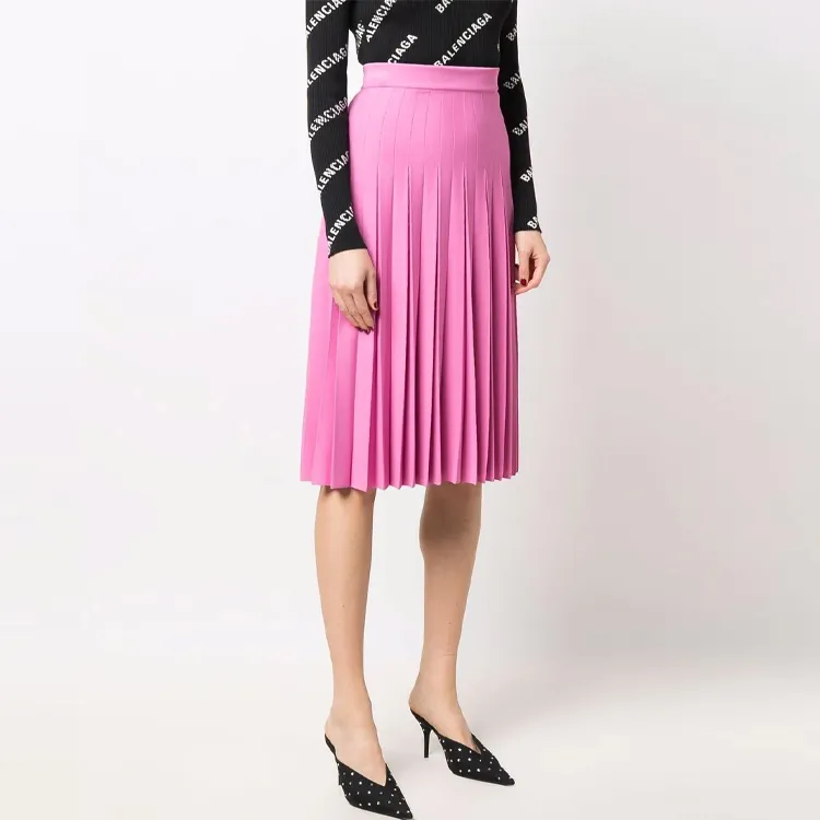 Balenciaga Casual Long Skirts Women's Pink-3