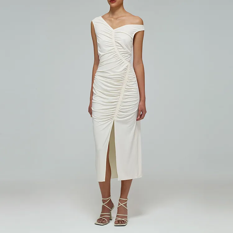 Self portrait Sleeveless Dresses Women's White-2