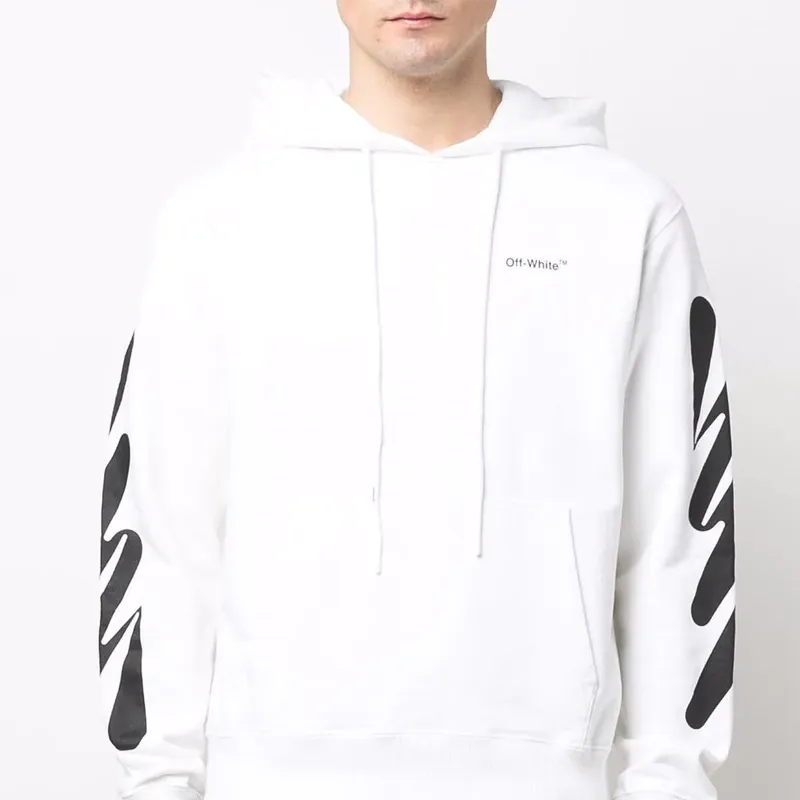 OFF WHITE Wave Diag Slim Hoodie-1