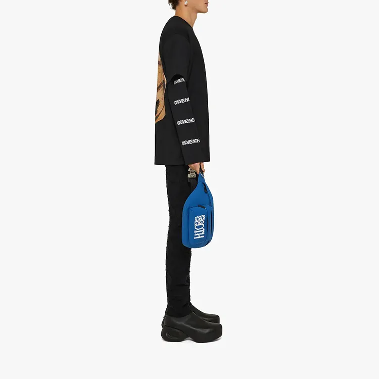Givenchy Oversized Double Layer Print Long Sleeve T Shirt-4