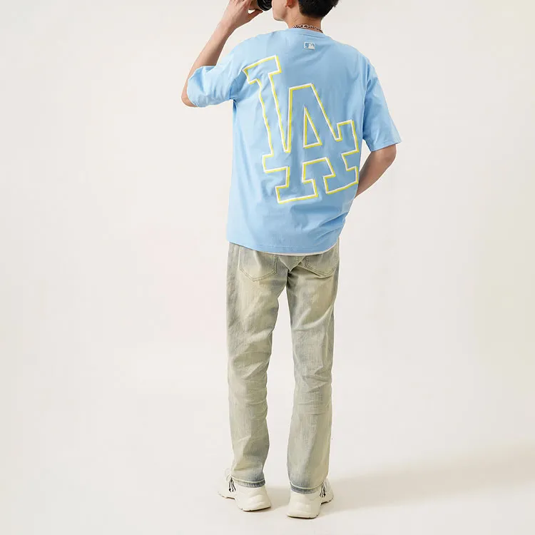 MLB Los Angeles Dodgers T Shirts Unisex Light Blue-4