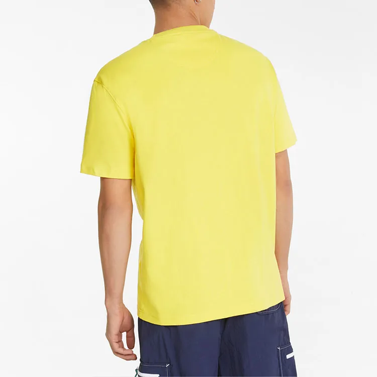 PUMA Set in Sleeve T Shirt Men's Yellow-3