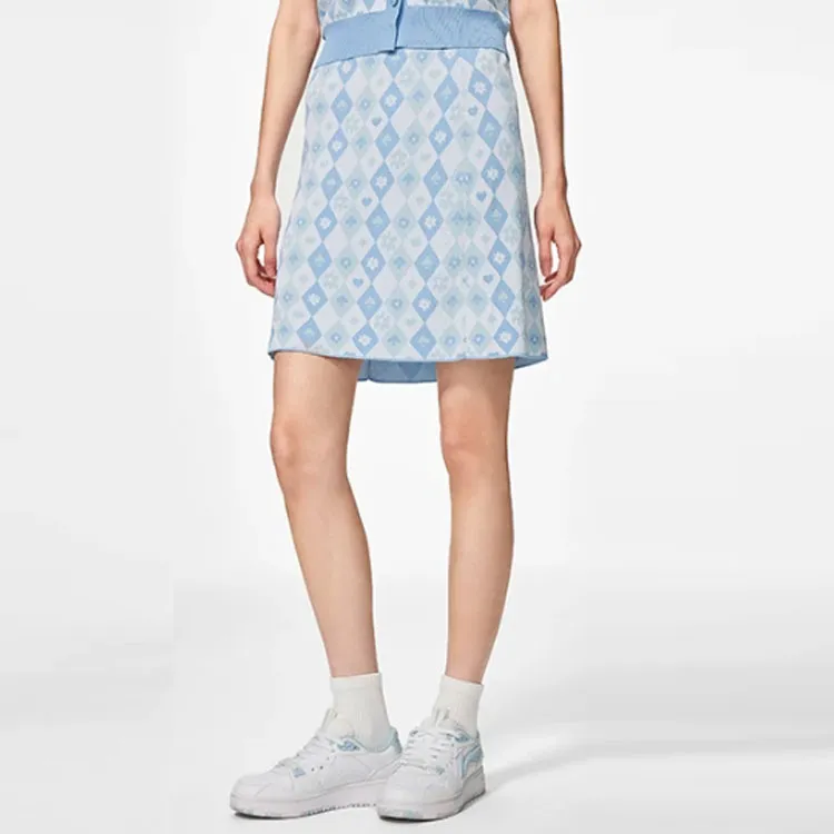 LiNing x Disney Casual Short Skirts Women's Blue-4