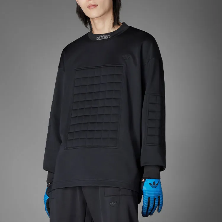 Adidas Originals Blue Version Collection Sweatshirts Men Black-4