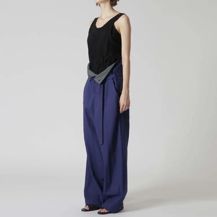 Yohji Yamamoto Casual Pants Women's Marine Blue-4