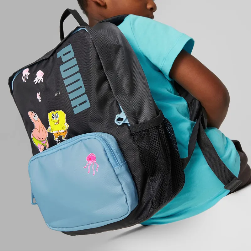 PUMA SPONGE BOB Sponge Baby Collaboration Fabric Backpack Regular Men's Blue-3