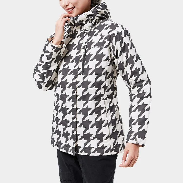 Columbia Windbreaker Jackets Women's Black/White-7