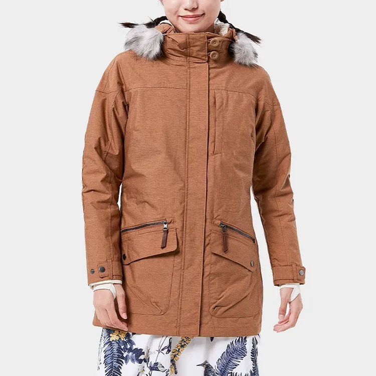 Columbia Windbreaker Jackets Women's Brown-5