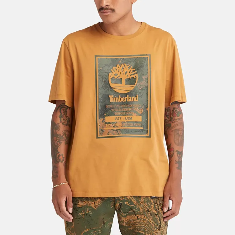 Timberland T-Shirts Unisex Wheat-3