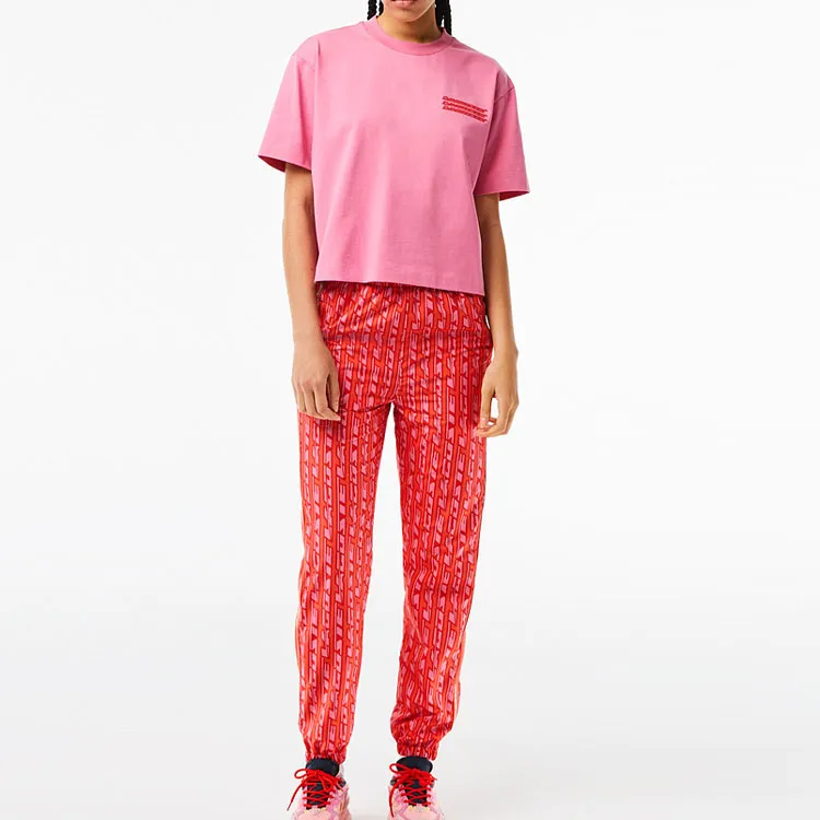 LACOSTE Casual Pants Women's Red-2