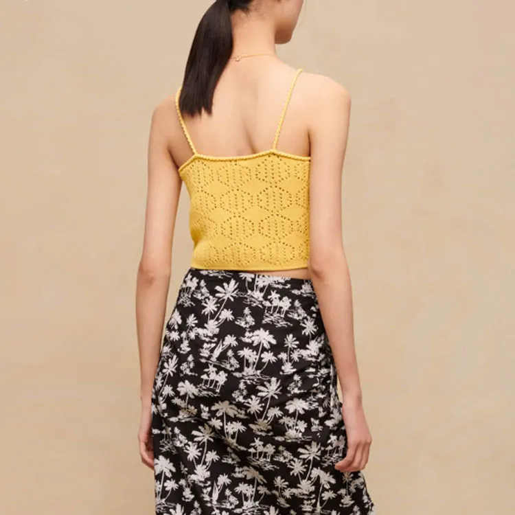 Maje Tank Tops Women's Yellow-1