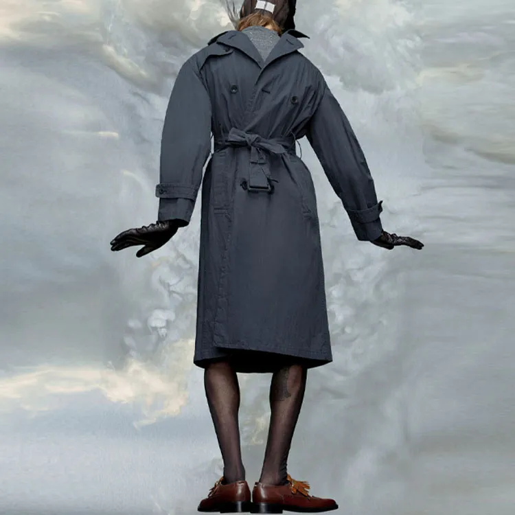 Maison Margiela Belted Button Up Trench Coat-2
