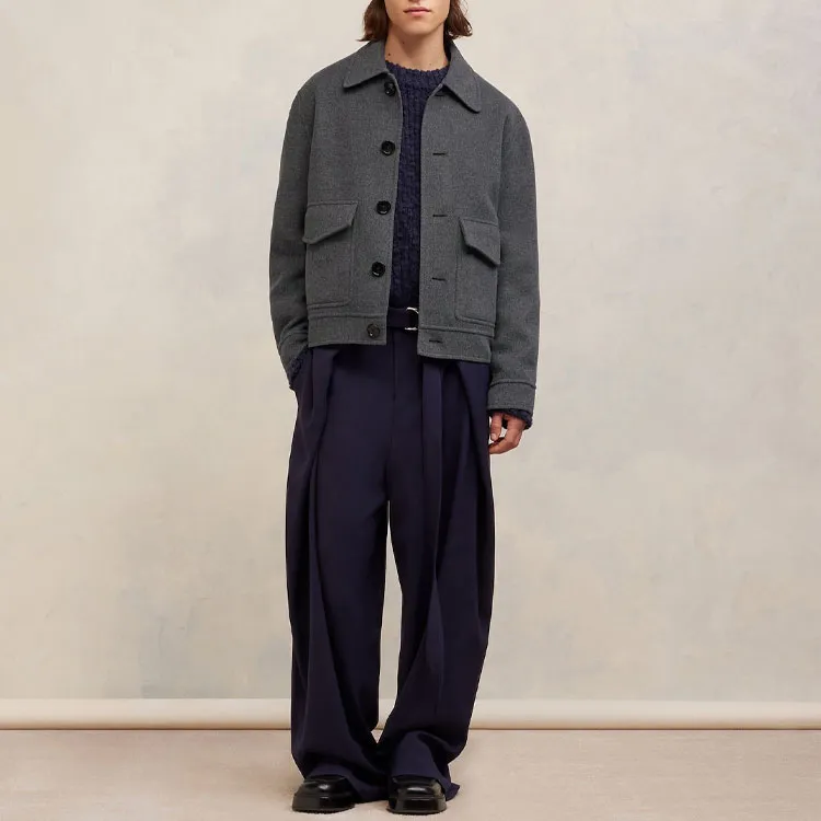 Ami Boxy Fit Double Face Jacket-1