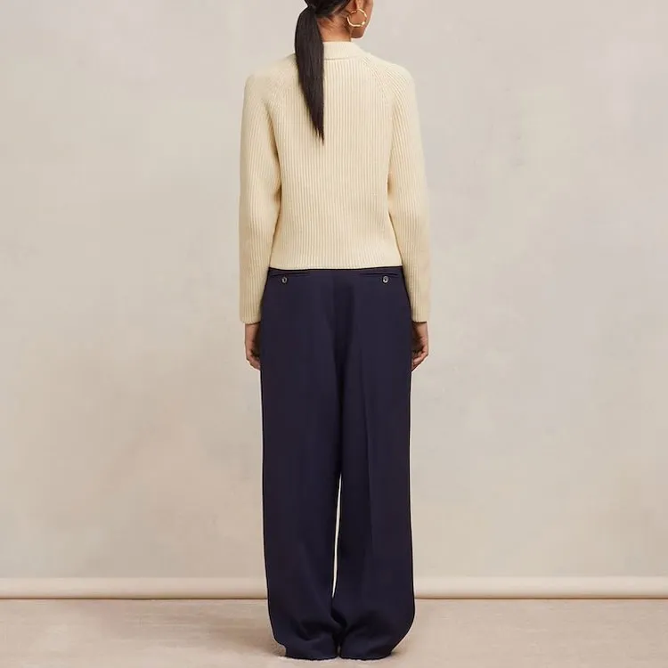 Ami Label Knit Sweater 'Ivory'-1