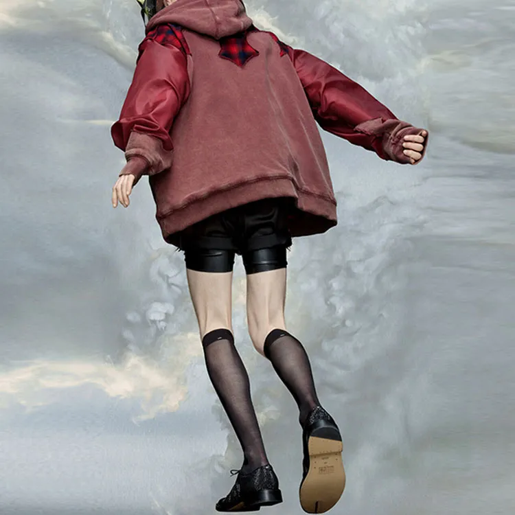 Maison Margiela Pendleton Yoke Drawstring Hoodie-2