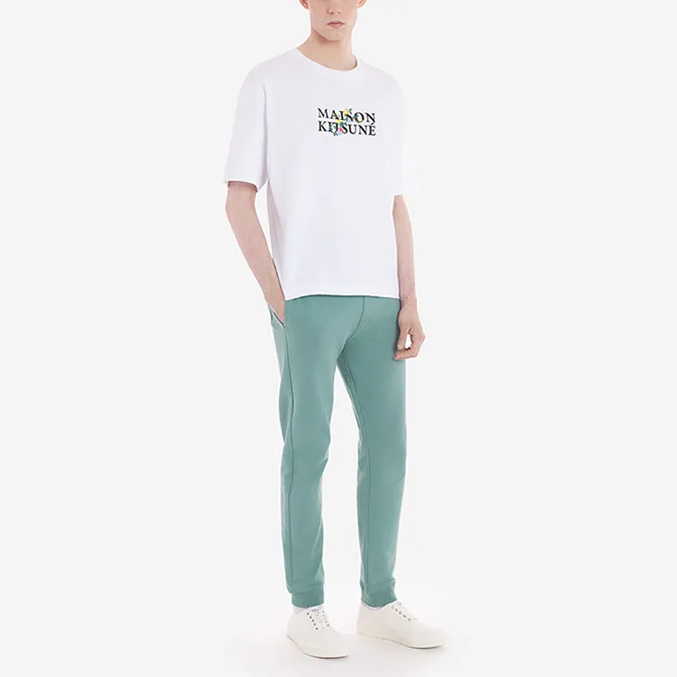 Maison Kitsune Knitted Sweatpants Men Asphalt Gray-2