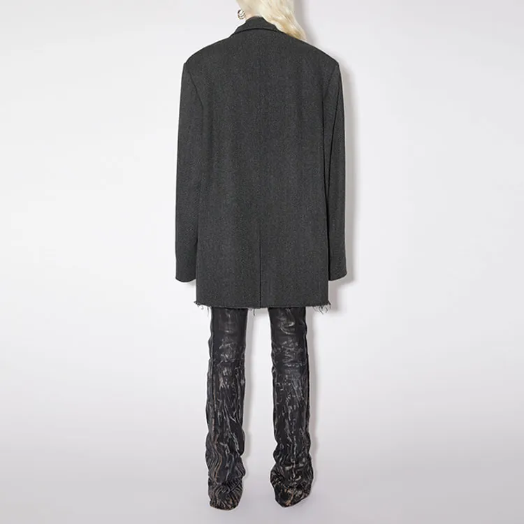 Acne Studios Coat Women's Gray Black-2