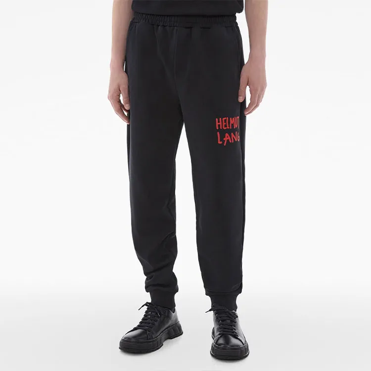 Helmut Lang Knitted Sweatpants Men Black-2