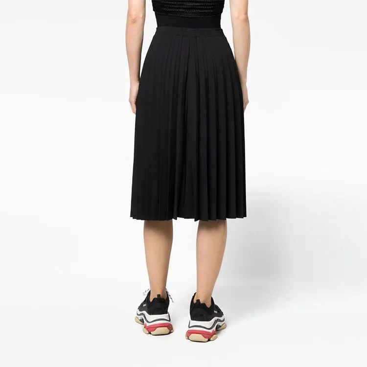 Vetements Plissee Logo Skirt 'Black'-1