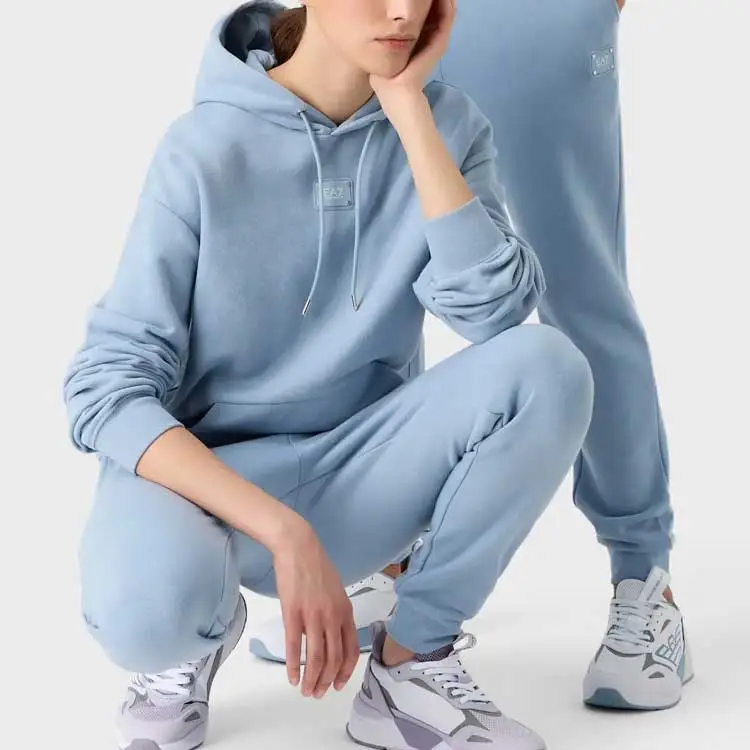 EMPORIO ARMANI EA7 Sweatshirts Unisex Light Blue-3