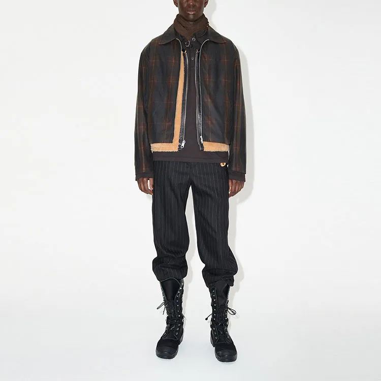 OUR LEGACY Check-print Cotton Shirt Jacket-1