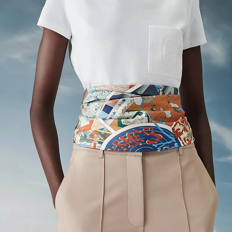 HERMES Carre Silk Scarves Women's-3