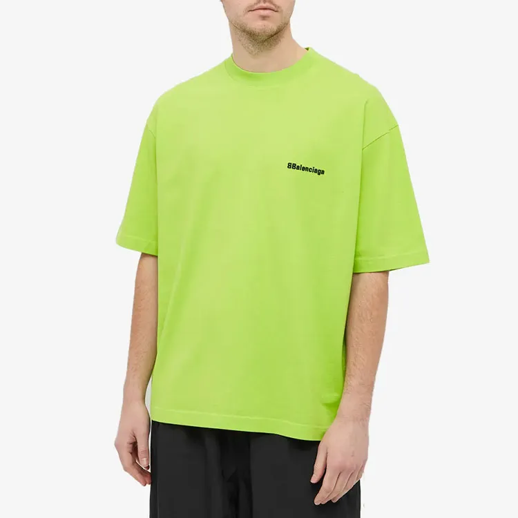 Balenciaga Bb Text Logo Print Oversized T shirt-3