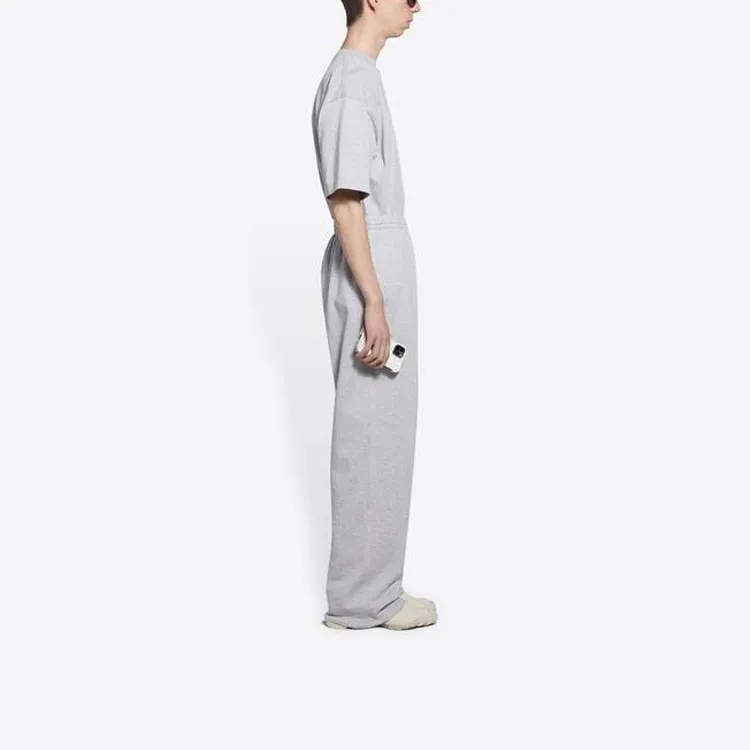 Balenciaga Political Campaign Large Fit Jogging Pants Grey-4