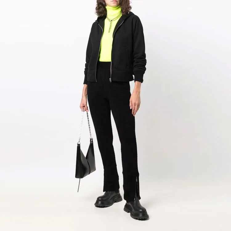 Givenchy 4G Knitted Trousers With Zips 'Black'-1