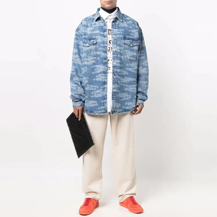 Vetements Denim Jackets Unisex Blue-2