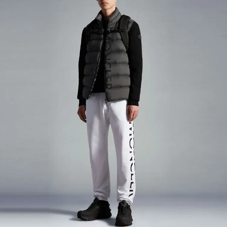 Moncler Split Embroidered Logo Sweatpants-2