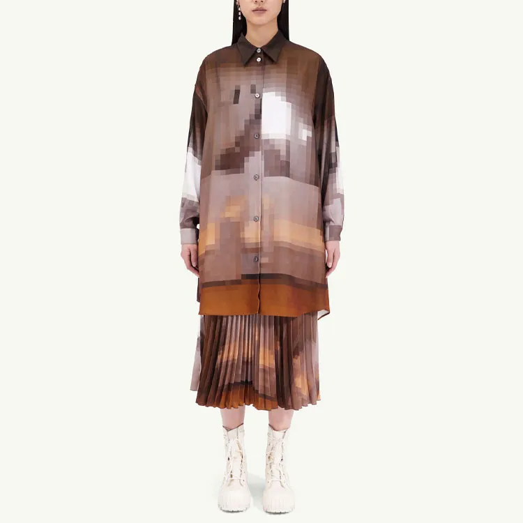 MM6 Maison Margiela Graphic print Shirt Dress-2