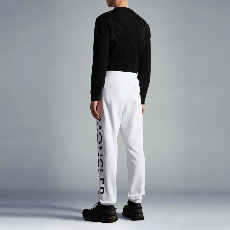 Moncler Split Embroidered Logo Sweatpants-1