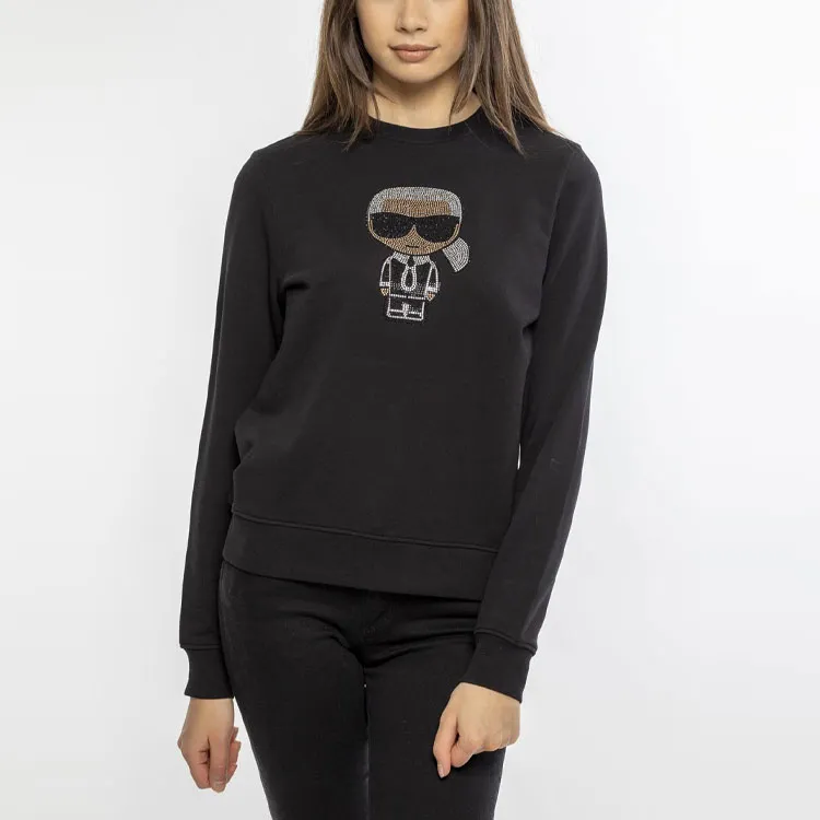 KARL LAGERFELD / Karl Lagerfeld Jeans K/Ikonik Embellished Crewneck Sweatshirt-1