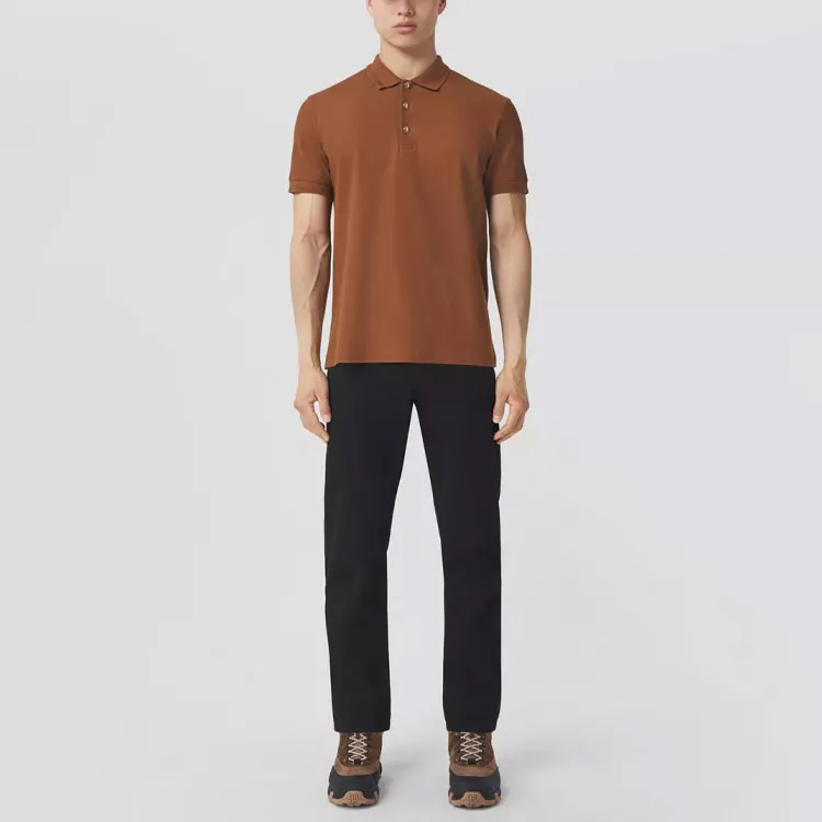 Burberry Polo Shirts Men Orange-2