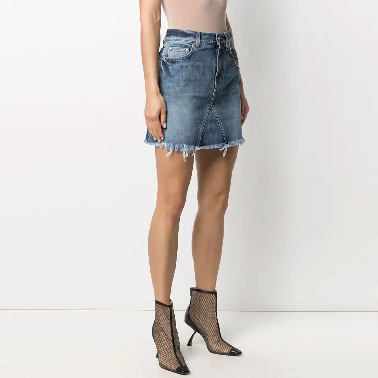 Givenchy Denim Short Skirts Women's Blue-2