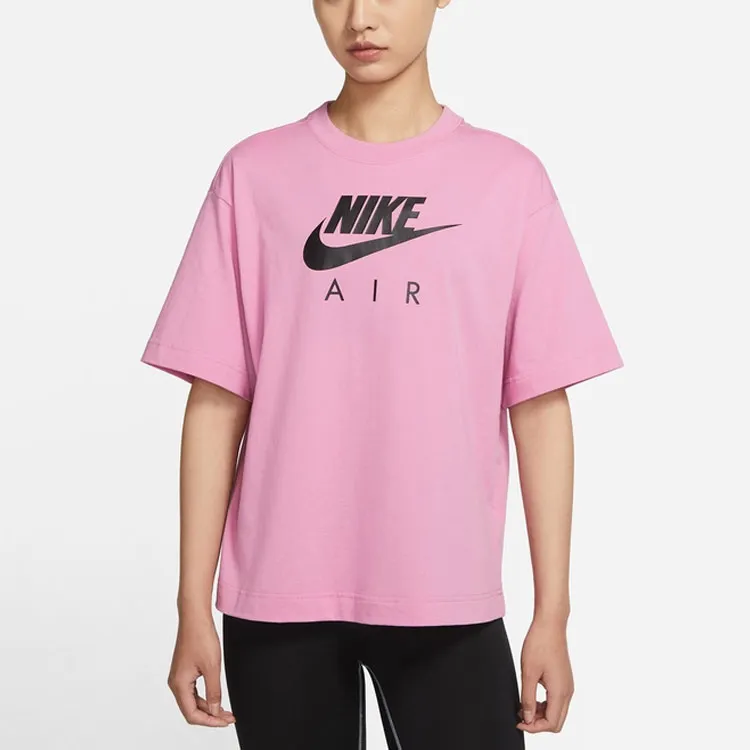 Nike T Shirts Women's Flamingo Red-1