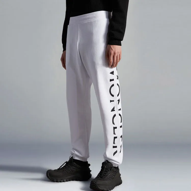 Moncler Split Embroidered Logo Sweatpants-3