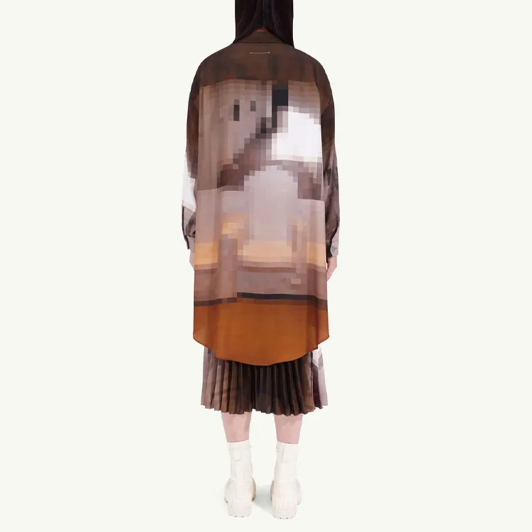 MM6 Maison Margiela Graphic print Shirt Dress-1