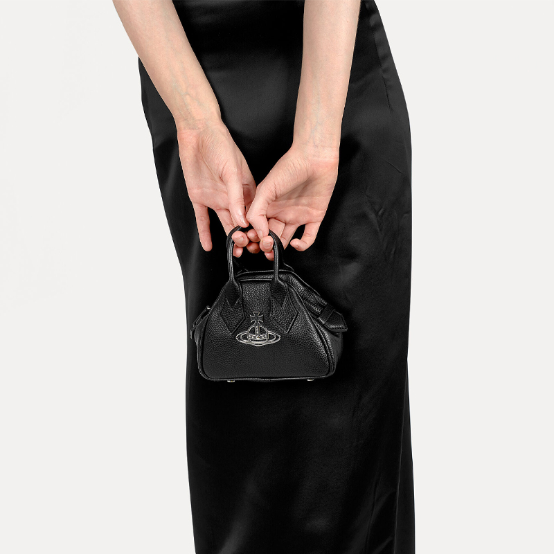 Leather crossbody bag Vivienne Westwood Black in Leather