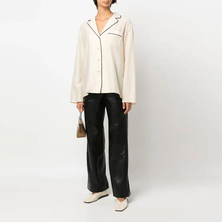 NANUSHKA Faux-leather High-waist Trousers-1