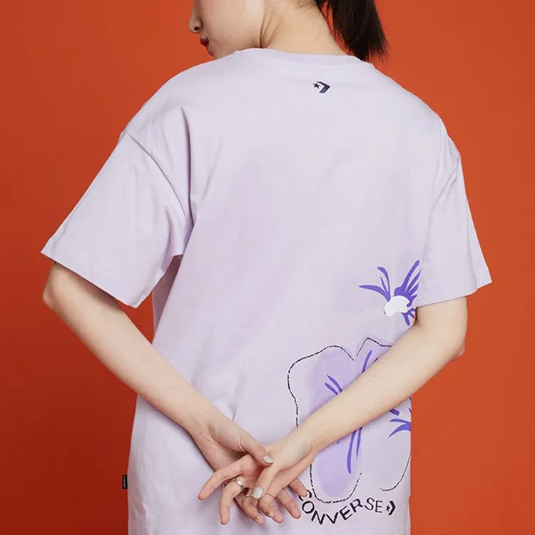 Converse IWD T Shirts Women's Light Purple-4