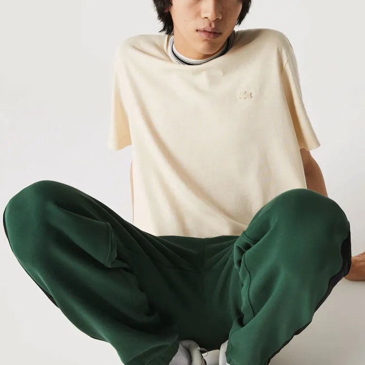 LACOSTE Drop Shoulder Sleeve T Shirt Men's Khaki-4