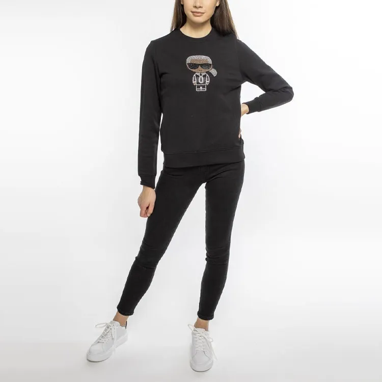 KARL LAGERFELD / Karl Lagerfeld Jeans K/Ikonik Embellished Crewneck Sweatshirt-4