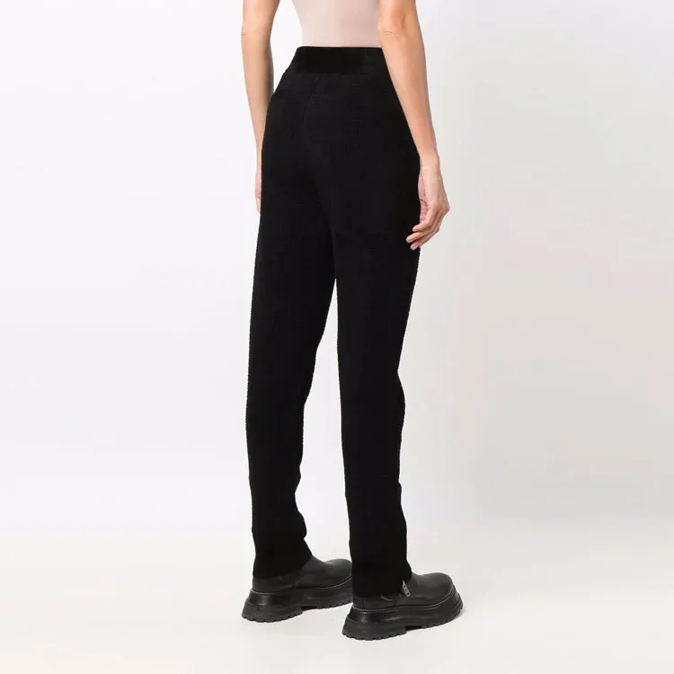 Givenchy 4G Knitted Trousers With Zips 'Black'-2