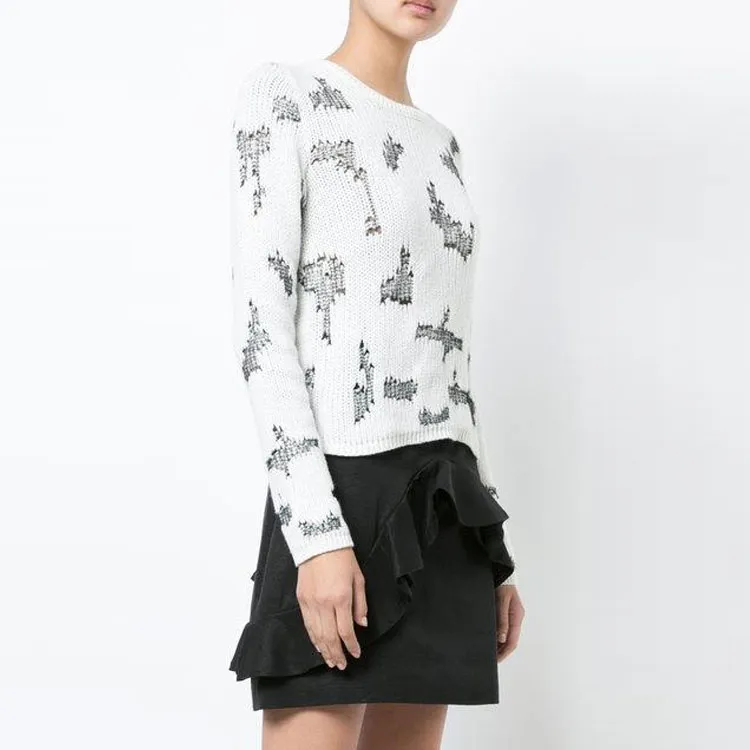 SAINT LAURENT Cashmere Sweater Women's White-3