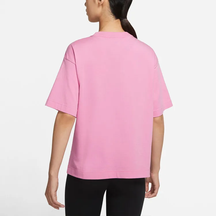 Nike T Shirts Women's Flamingo Red-3
