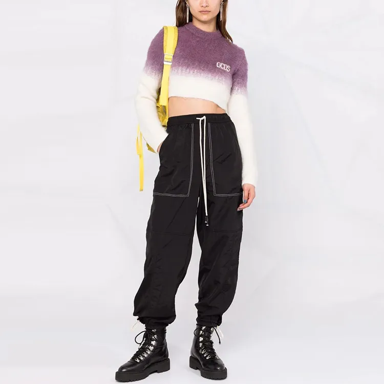 GCDS FW21 Slim Fit Sweater Women's Purple-1