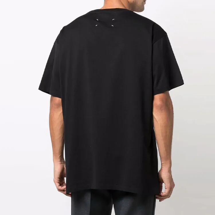 Maison Margiela Slogan Print Round neck T shirt-3