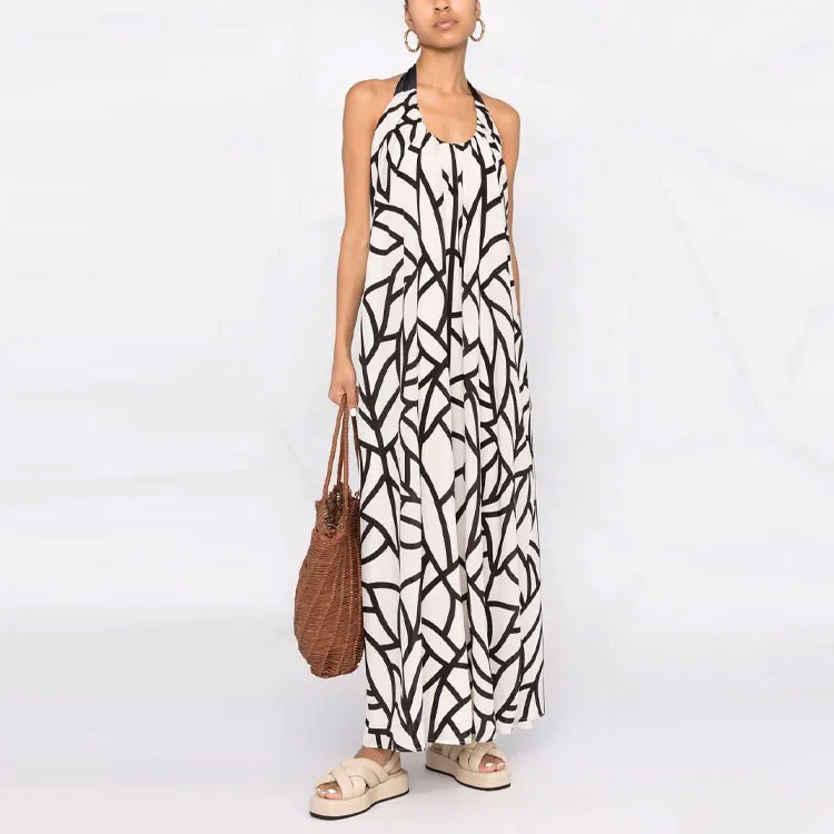 ERIKA CAVALLINI SS22 Halter Neck Dress White-2